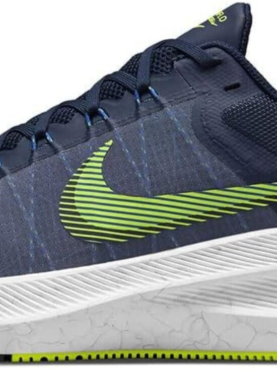 Nike Zoom Winflo 8 Midnight Navy Volt White Men\'s size 9 Running main image 4